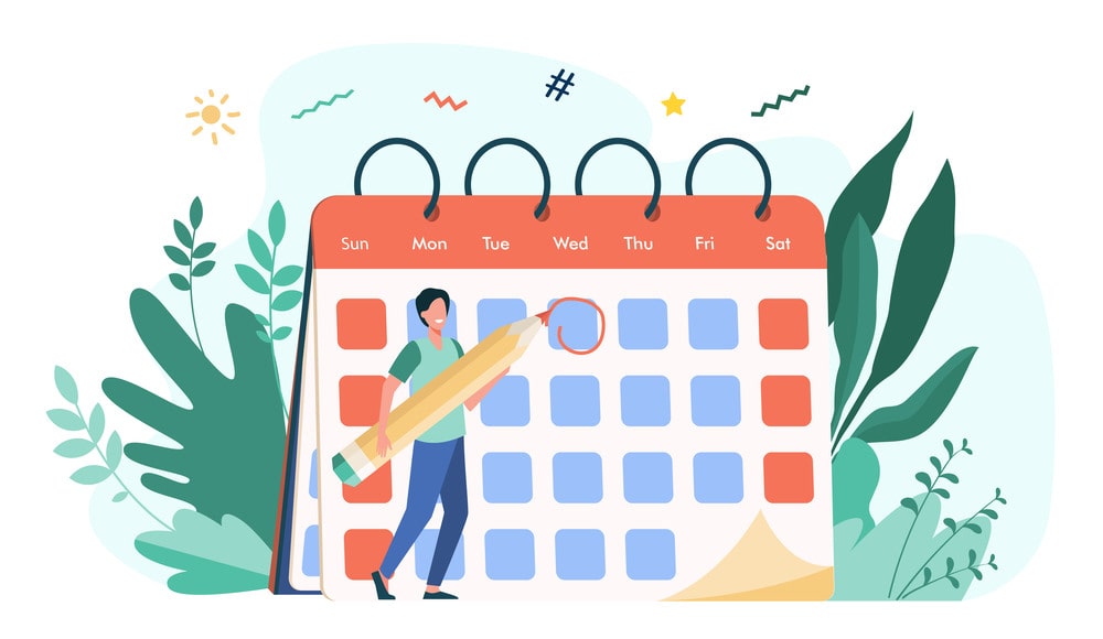 calendrier agenda marketing