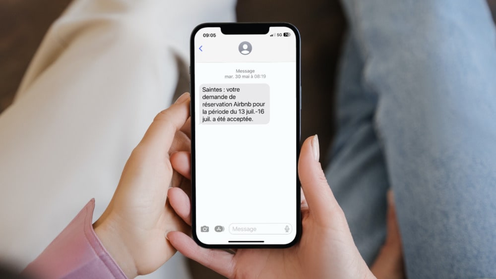 sms de confirmation de réservation