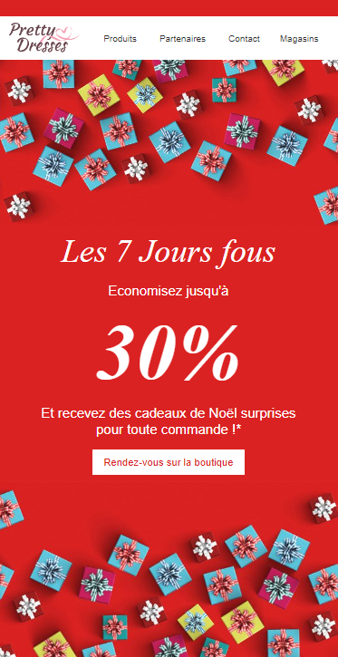 Emailing promotionnel